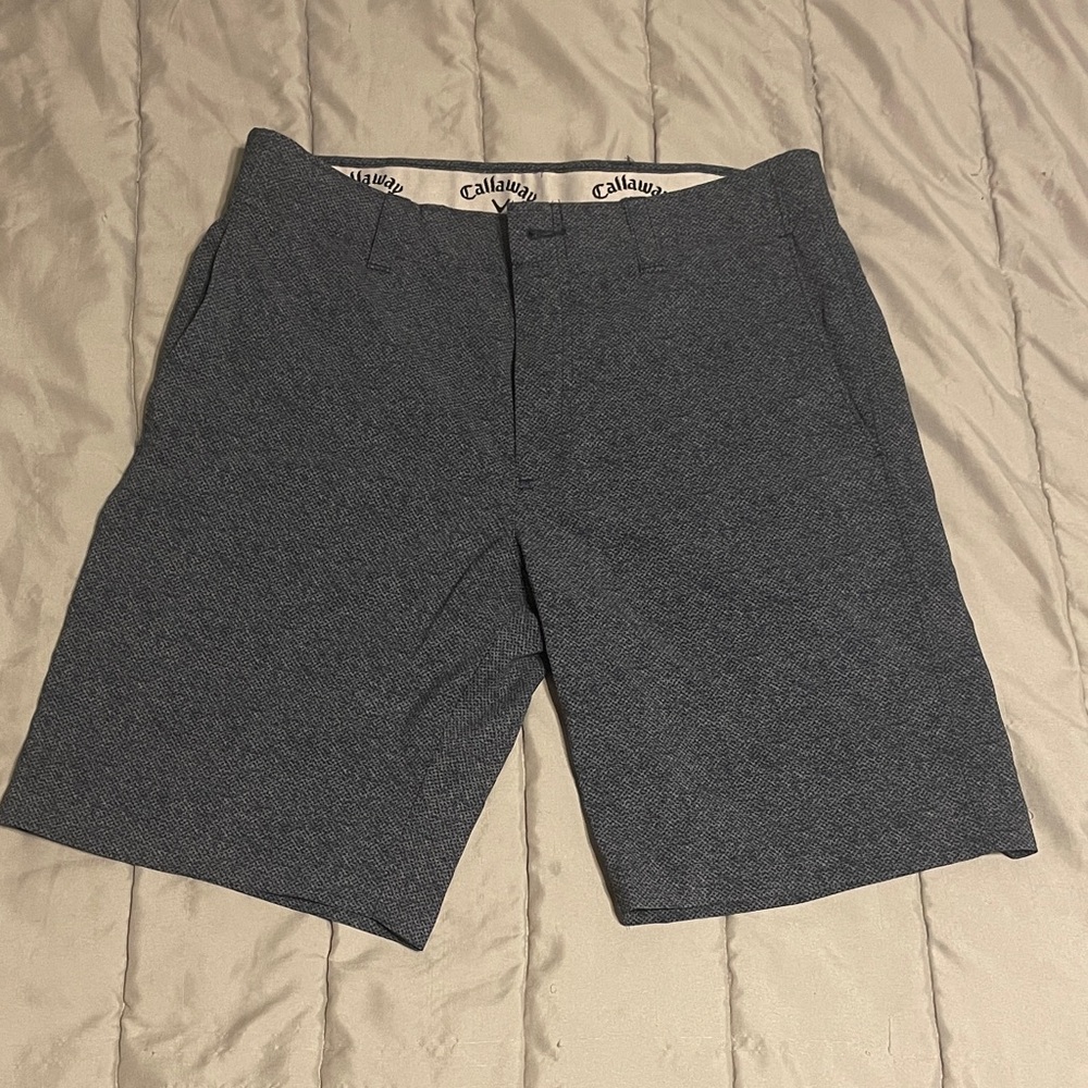 Callaway Men's Charcoal Flat Front Shorts